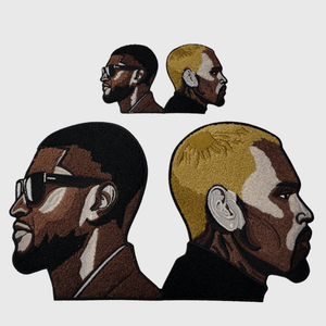 ILTEX Apparel Chenille Patches CP1262 - Chris Brown & Usher Raymond Chenille Patch