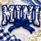 ILTEX Apparel Chenille Patches Dark Blue CP1239 - Mini Floral Chenille Bow Patch