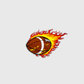 ILTEX Apparel Chenille Patches Football CP1248 - Fireball Sports Hat Patches