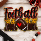 ILTEX Apparel Chenille Patches Football Mom CP1241 - Glitter Leopard Sports Mom Chenille Patch Collection