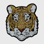 ILTEX Apparel Chenille Patches Gold/Black CP1225 - Game Day Tiger Mascot Patch