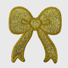 CP1211 - Glittery bow Patch - Gold