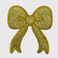 ILTEX Apparel Chenille Patches Gold CP1211 - Glitter bows Patch