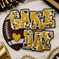 ILTEX Apparel Chenille Patches Gold CP1212 - Game Day Football Cheetah Patch