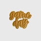 ILTEX Apparel Chenille Patches Gold CP1247 - Glittery Game Day Hat Patches 2.0