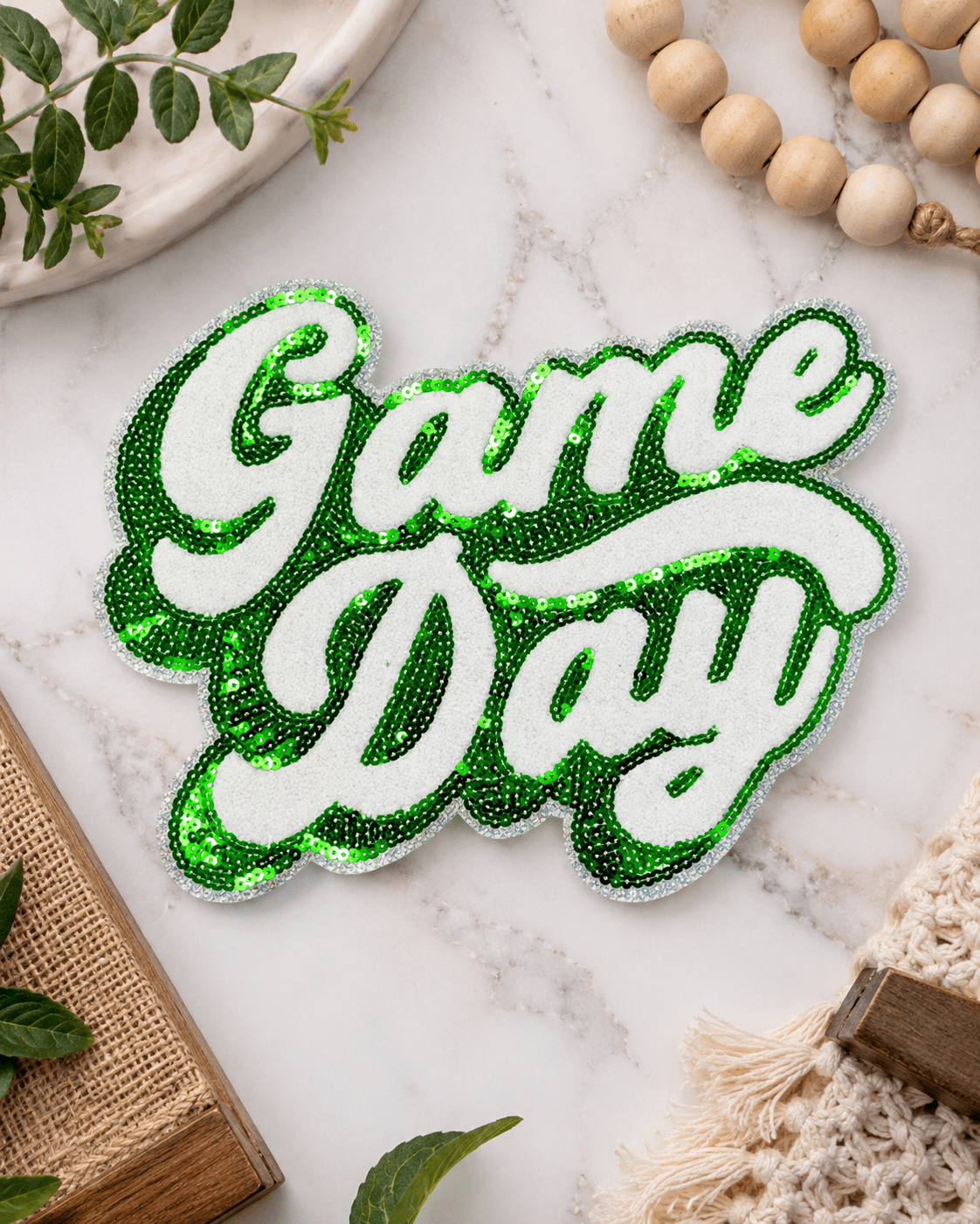 ILTEX Apparel Chenille Patches Green CP1118 - Game Day