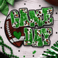 ILTEX Apparel Chenille Patches Green CP1212 - Game Day Football Cheetah Patch