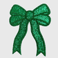ILTEX Apparel Chenille Patches Green CP1245 - Glittery Bows 2.0