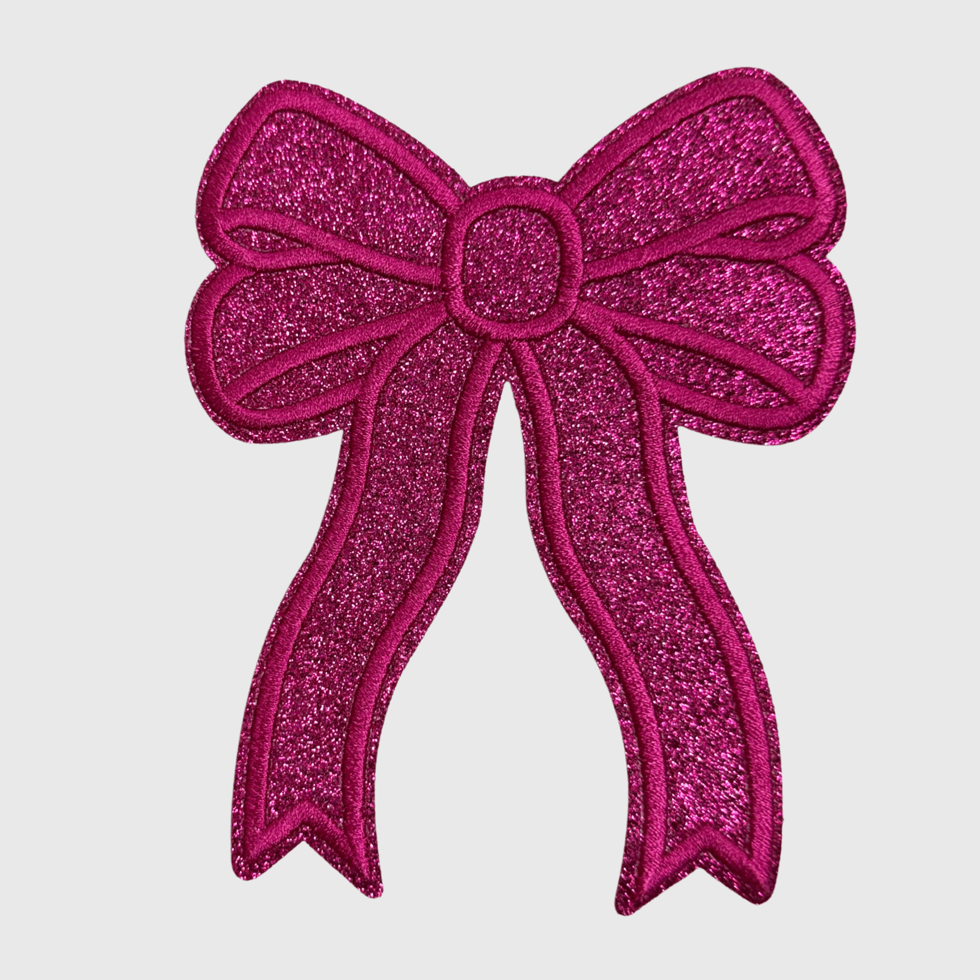 ILTEX Apparel Chenille Patches Hot Pink CP1245 - Glittery Bows 2.0