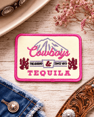 ILTEX Apparel Chenille Patches HP1009 - Cowboys & Tequila Hat Patch