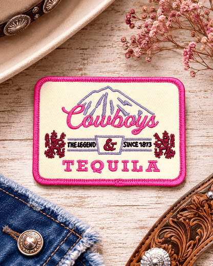 ILTEX Apparel Chenille Patches HP1009 - Cowboys & Tequila Hat Patch