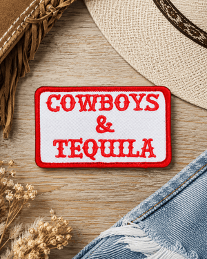 ILTEX Apparel Chenille Patches HP1014 - Cowboys & Tequila Hat Patch