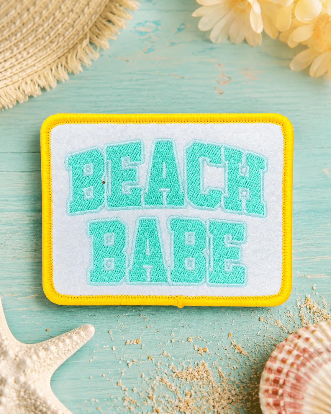ILTEX Apparel Chenille Patches HP1022 - Beach Babe Hat Patch