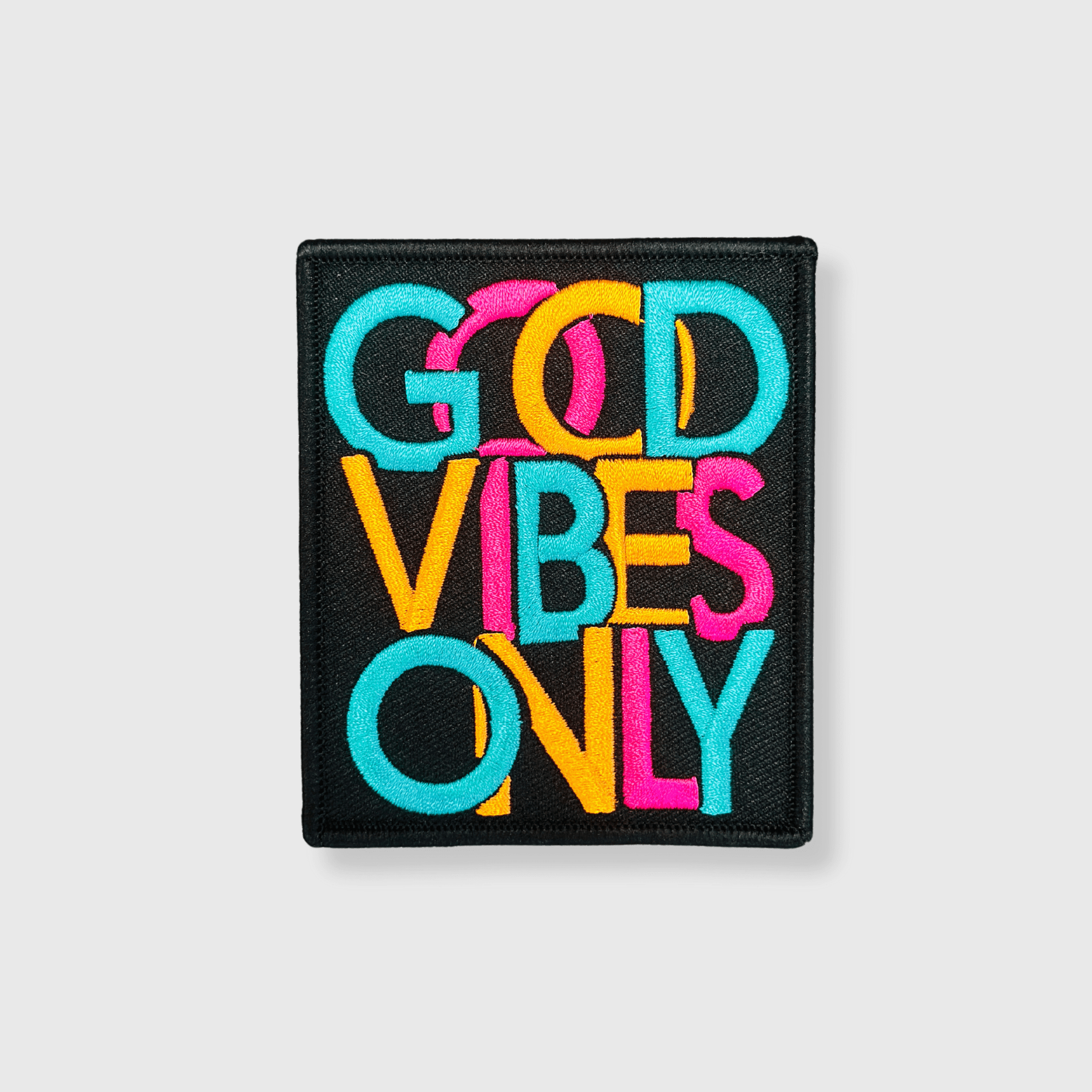 ILTEX Apparel Chenille Patches HP1026 - Good Vibes Only Hat Patch