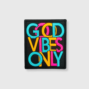 ILTEX Apparel Chenille Patches HP1026 - Good Vibes Only Hat Patch