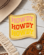 ILTEX Apparel Chenille Patches HP1031 - Howdy Trio Hat Patch