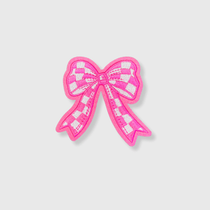 ILTEX Apparel Chenille Patches HP1042 - Pink Bow Hat Patch