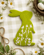 ILTEX Apparel Chenille Patches Lime Green CP1206 - Pastel Easter Bunny Patch