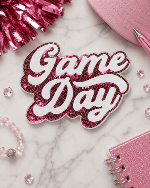 ILTEX Apparel Chenille Patches Pink CP1118 - Game Day