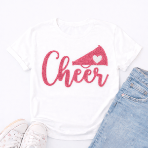 ILTEX Apparel Chenille Patches Pink CP1196 - Fluffy Cheer Patch