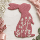 ILTEX Apparel Chenille Patches Pink CP1206 - Pastel Easter Bunny Patch