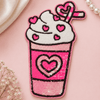 CP1207 - Love In A Cup Valentines Patch - Pink