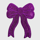ILTEX Apparel Chenille Patches Purple CP1245 - Glittery Bows 2.0