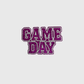ILTEX Apparel Chenille Patches Purple CP1246 - Glittery Game Day Hat Patches