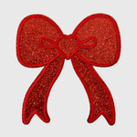 ILTEX Apparel Chenille Patches Red CP1211 - Glitter bows Patch