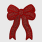 ILTEX Apparel Chenille Patches Red CP1245 - Glittery Bows 2.0
