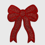 ILTEX Apparel Chenille Patches Red CP1245 - Glittery Bows 2.0