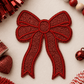 ILTEX Apparel Chenille Patches Red CP1245 - Glittery Bows 2.0