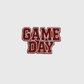 ILTEX Apparel Chenille Patches Red CP1246 - Glittery Game Day Hat Patches