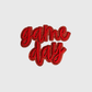 ILTEX Apparel Chenille Patches Red CP1247 - Glittery Game Day Hat Patches 2.0