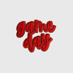 ILTEX Apparel Chenille Patches Red CP1247 - Glittery Game Day Hat Patches 2.0