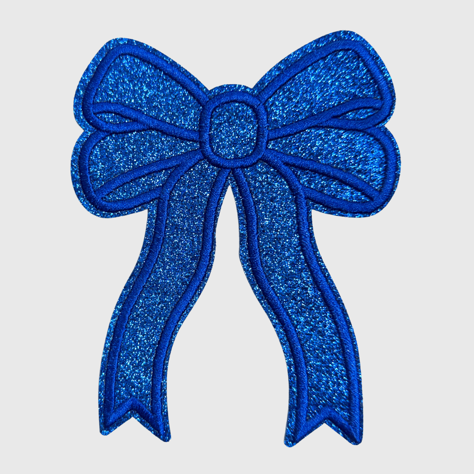 ILTEX Apparel Chenille Patches Royal Blue CP1245 - Glittery Bows 2.0