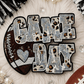 ILTEX Apparel Chenille Patches Silver CP1212 - Game Day Football Cheetah Patch