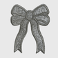 ILTEX Apparel Chenille Patches Silver CP1245 - Glittery Bows 2.0