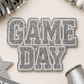 ILTEX Apparel Chenille Patches Silver CP1246 - Glittery Game Day Hat Patches