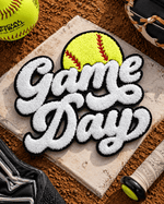 ILTEX Apparel Chenille Patches Softball CP1210 - Game Day Chenille Patch