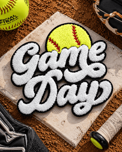 ILTEX Apparel Chenille Patches Softball CP1210 - Game Day Chenille Patch