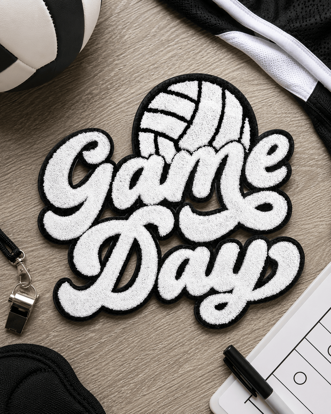 ILTEX Apparel Chenille Patches Volleyball CP1210 - Game Day Chenille Patch