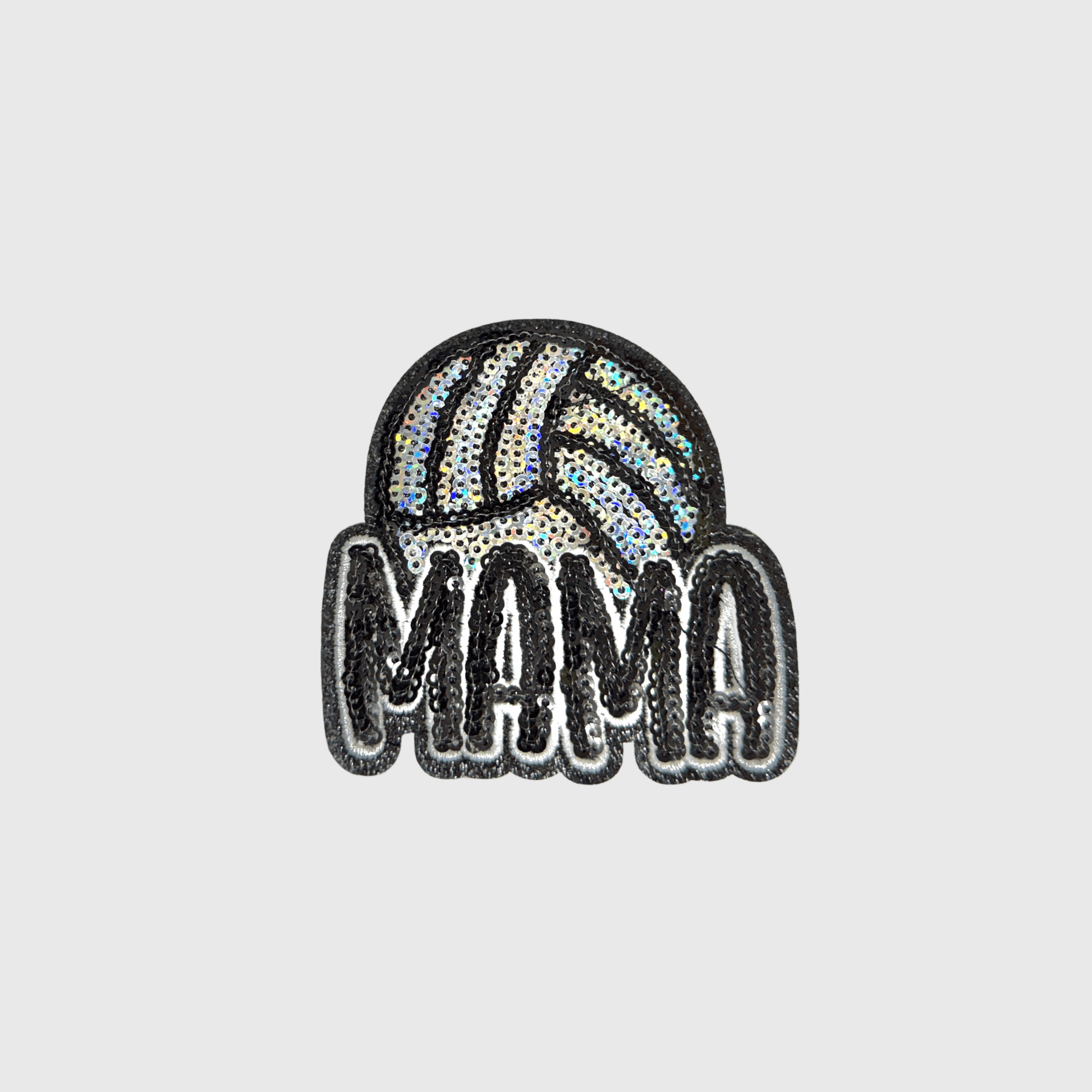 ILTEX Apparel Chenille Patches Volleyball CP1249 - Sequin Sports Mama Hat Patches