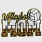 ILTEX Apparel Chenille Patches Volleyball Mom CP12341 - Glitter Leopard Sports Mom Chenille Patch Collection