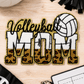 ILTEX Apparel Chenille Patches Volleyball Mom CP1241 - Glitter Leopard Sports Mom Chenille Patch Collection