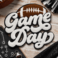ILTEX Apparel Chenille Patches White Football CP1210 - Game Day Chenille Patch