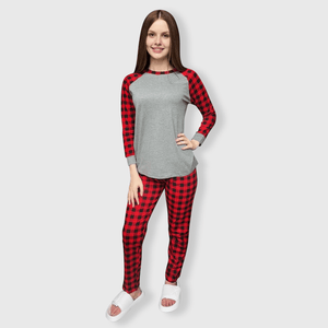 ILTEX Apparel Christmas Buffalo Plaid Family Pajamas Set