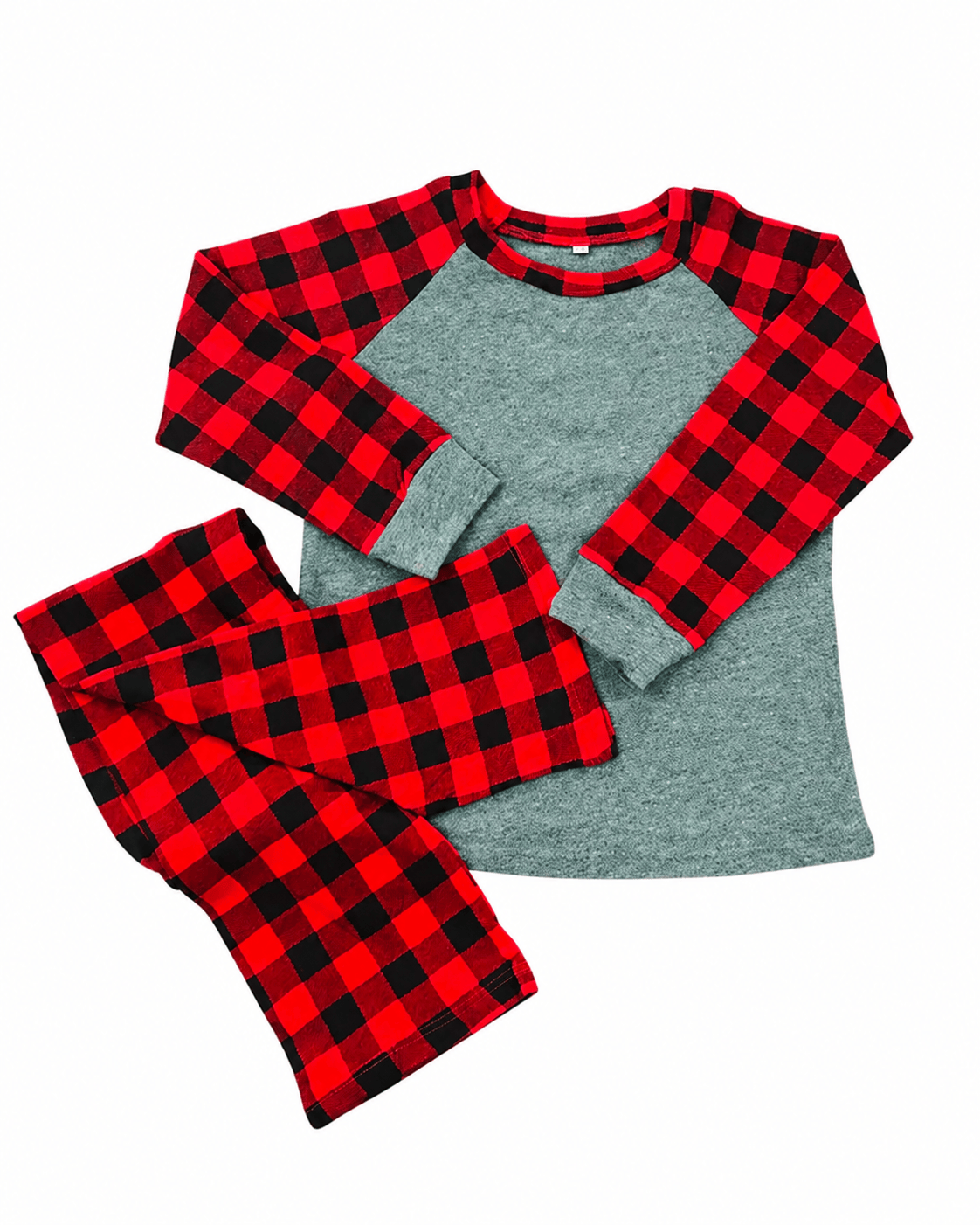 ILTEX Apparel Christmas Buffalo Plaid Family Pajamas Set
