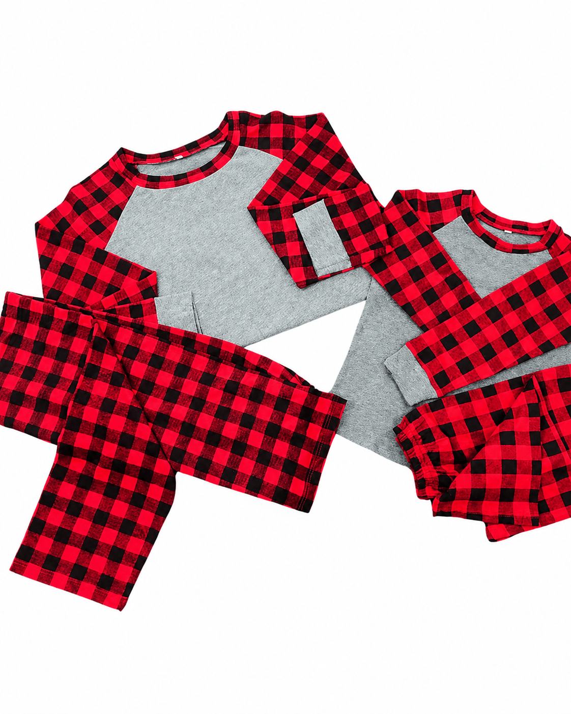 ILTEX Apparel Christmas Buffalo Plaid Family Pajamas Set