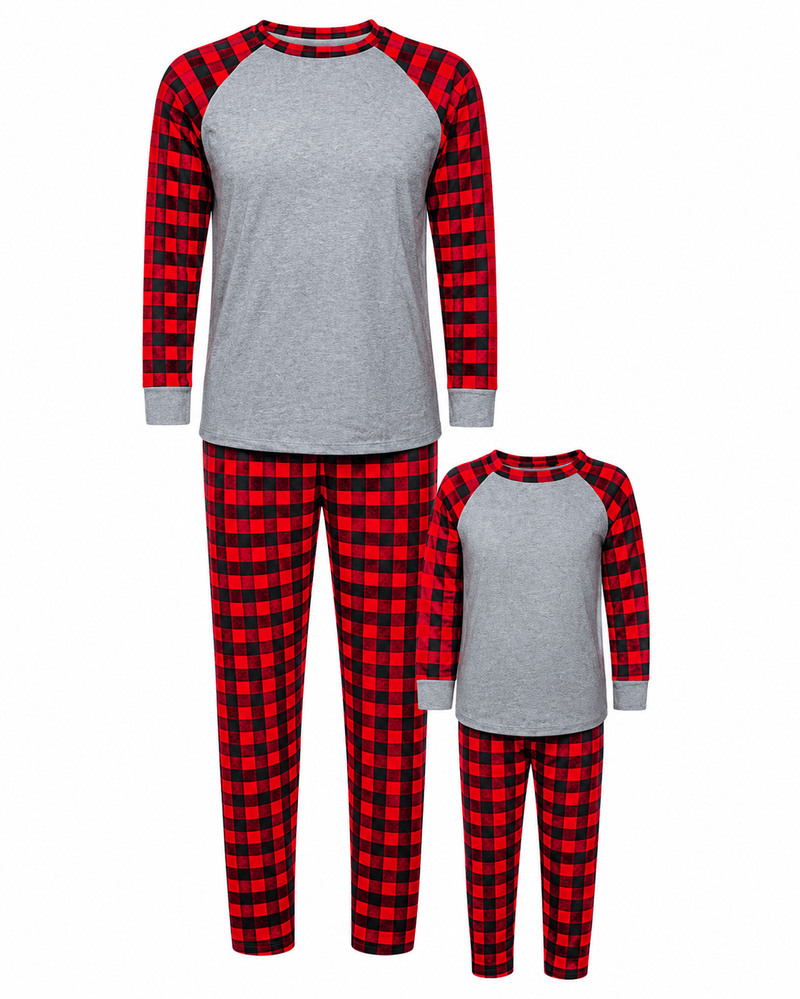 ILTEX Apparel Christmas Buffalo Plaid Family Pajamas Set